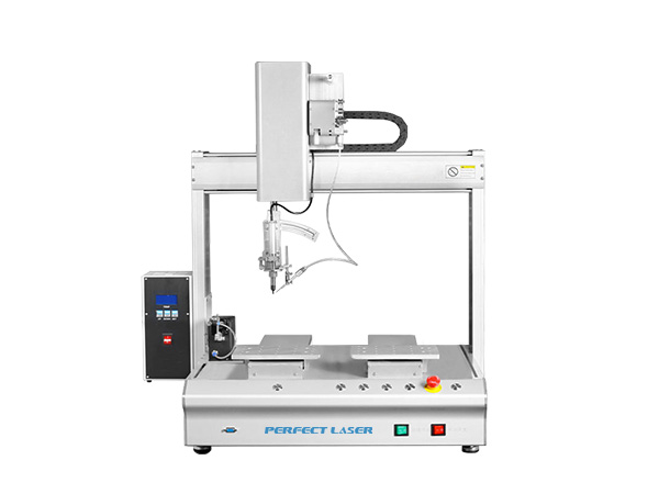 5 Axis Desktop Single Head Double Station Automatic Wire Cable PCB USB Soldering Robot Machine -PE-W100H