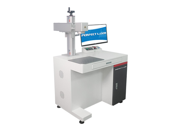 20w 50w 100w Floor Stand Carbon Steel Laser Marking Equipment With PC-PEDB-400D